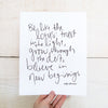 Be Like The Lotus Hand Lettered Poetry Art Print