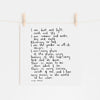 Every Reason In The World To Be Alive Hand Lettered Affirmation Print