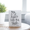 My Heart Calls The Shots Hand Lettered Affirmation Encouragement Card