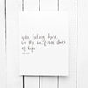 You Belong Here Hand Lettered Poetry Encouragement Card